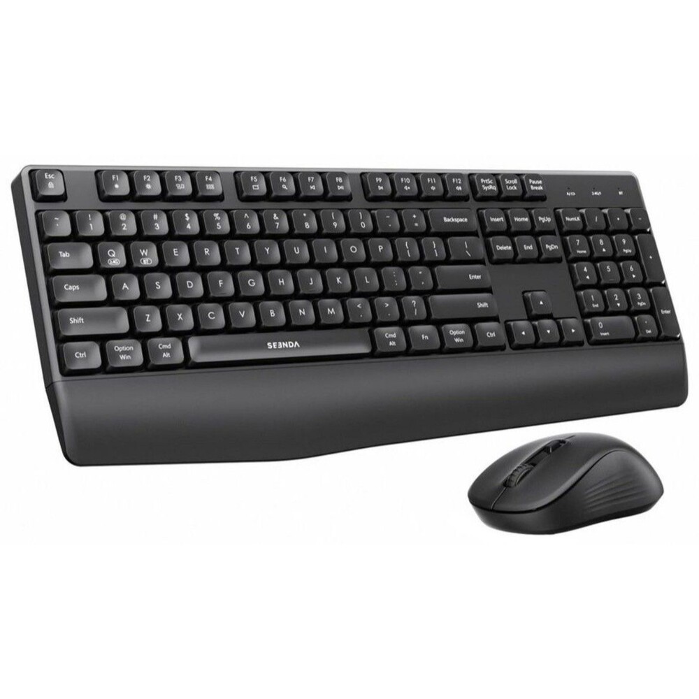 Bluetooth Wireless Keyboard & Mouse Combo, COE200 2.4G + PC/Laptop/Mac Full Size